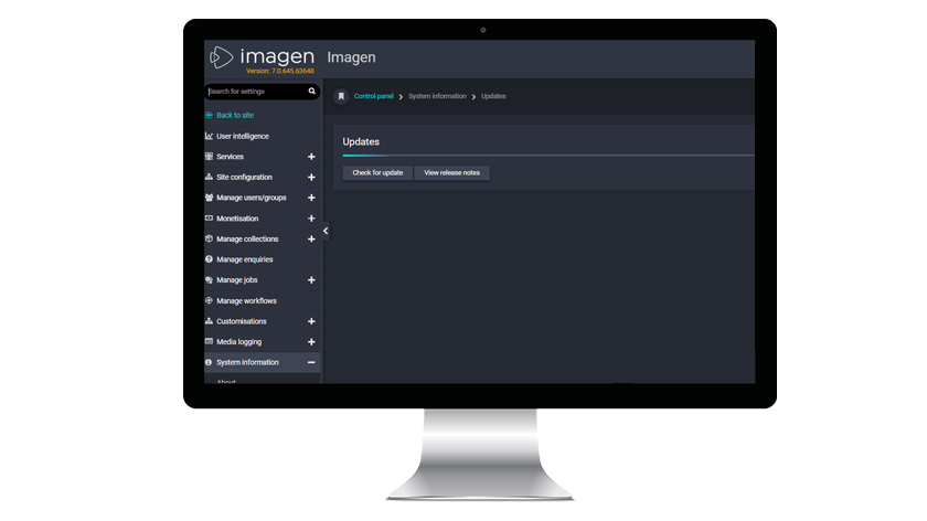 Updates page